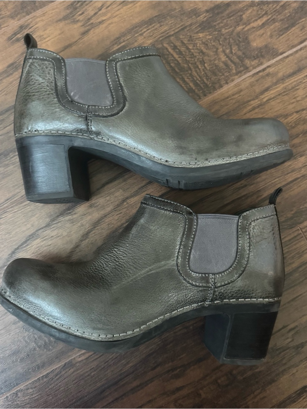 Dansko Size 37 Charcoal Grey Harlene Ankle Boots
